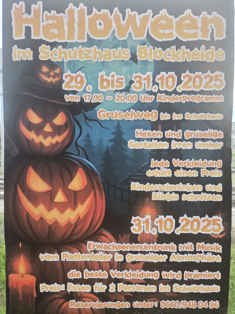 Halloween 29.10 bis 31.10